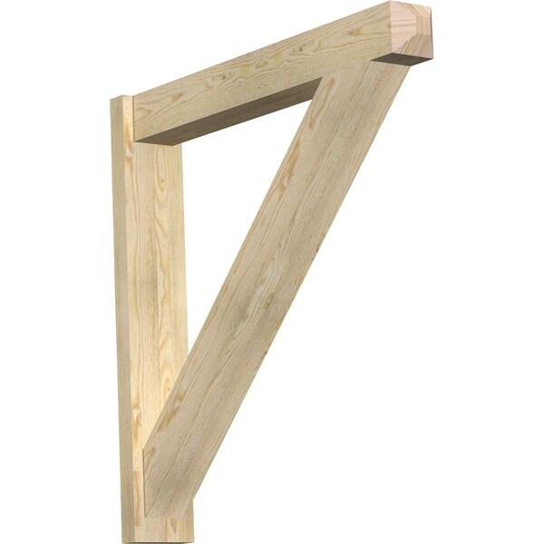 Ekena Millwork Traditional Craftsman Rough Sawn Outlooker, Douglas Fir, 6"W x 38"D x 38"H OUT06X38X38TRA04RDF - main